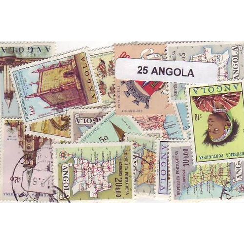 Angola - Lot De 25 Timbres Differents