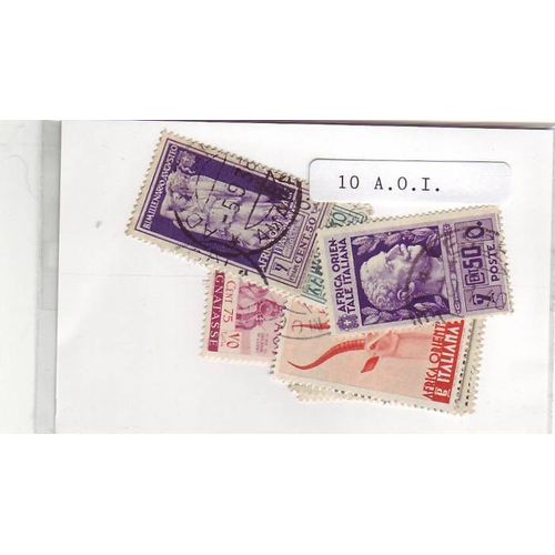 Africa Orientale Italiana - Lot De 10 Timbres Differents