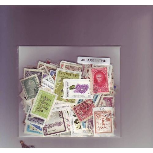 Argentine - Lot De 300 Timbres Differents -