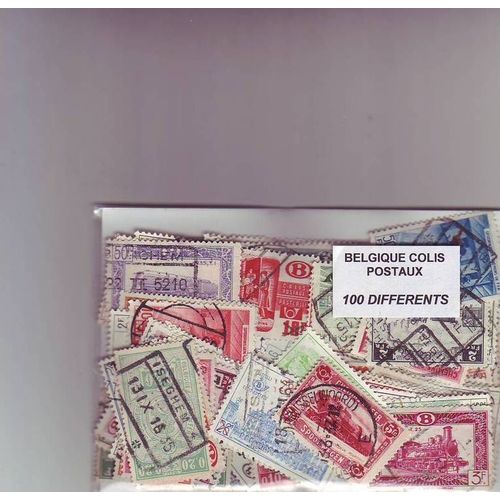 Belgique Colis Postaux - Lot De 100 Timbres Differents