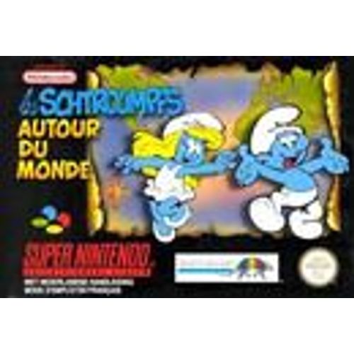 Les Schtroumpfs Autour Du Monde Super Nes Super Nintendo - Super Nes