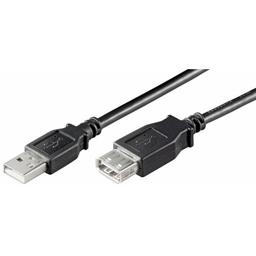 Rallonge USB 2.0  A/A High-speed noir 3 mètres