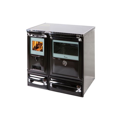 Lacunza - Cuisinière à bois 10kw noir 301312013746