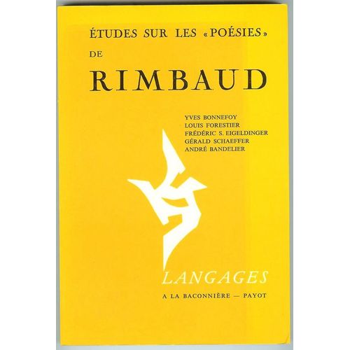 Etudes Sur Les Poesies De Rimbaud