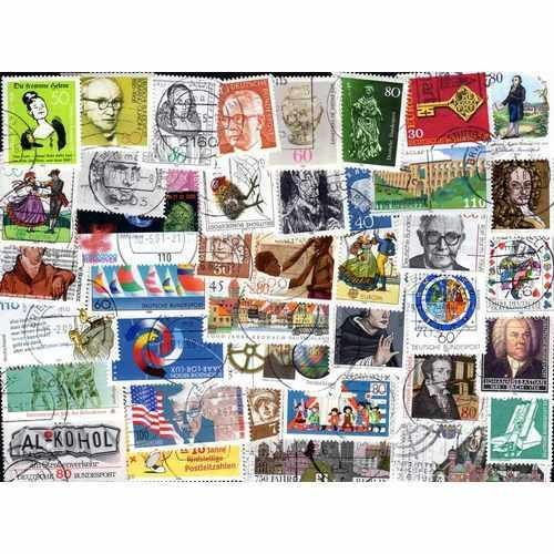 Allemagne De L'ouest - Lot De 1000 Timbres Differents
