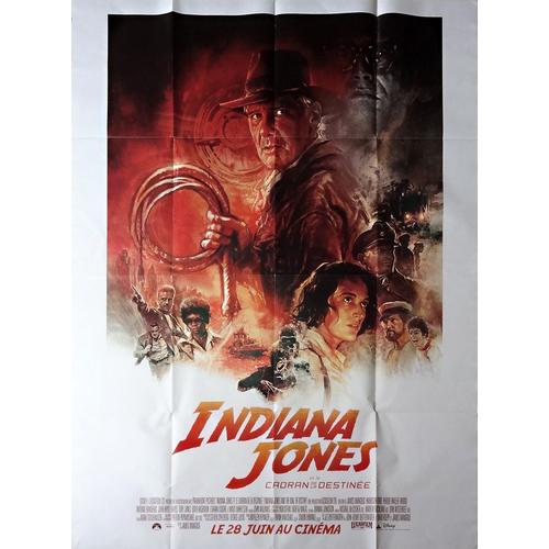 Indiana Jones Et Le Cadran De La Destinée - Affiche Cinéma Pliée 120x160 Cm