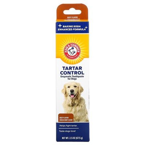 Arm & Hammer Contrôle Du Tartre, Dentifrice Enzymatique Pour Chiens, B?Uf, 67,5 G