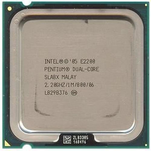 Processeur - 1 x Intel Pentium Dual Core E2200 / 2.2 GHz ( 800 MHz ) - LGA775 Socket - L2 1 Mo