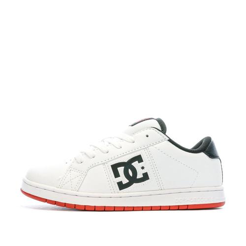 Baskets Blanches/rouge Garçon Dc Shoes Striker