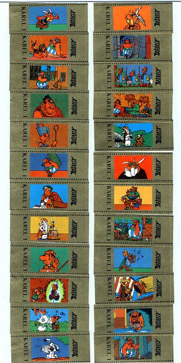 24 Bagues De Cigare Asterix - Marque Karel 1 - Série Complète