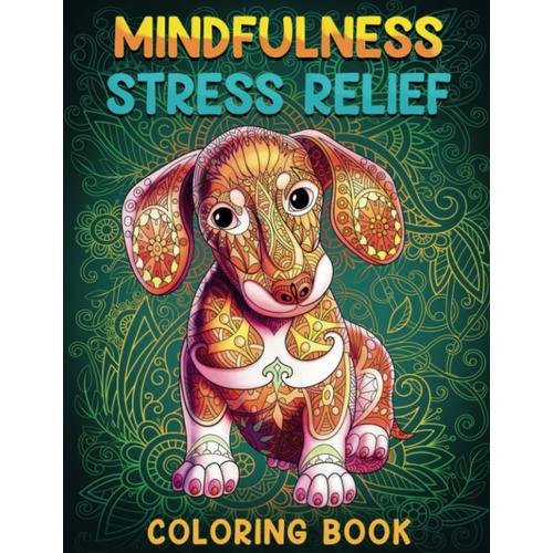 Mindfulness Stress Relief Coloring Book: Relaxing Adult Coloring Book With Animals, Fairy Homes, Butterflies , Stained Glass, Mushrooms ,Lighthouses ,Flowers And Many More Stress Relieving Designs