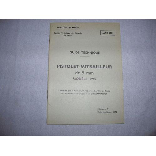 Guide Technique Du Pistolet Mitrailleur De 9 Mm Modele 1949