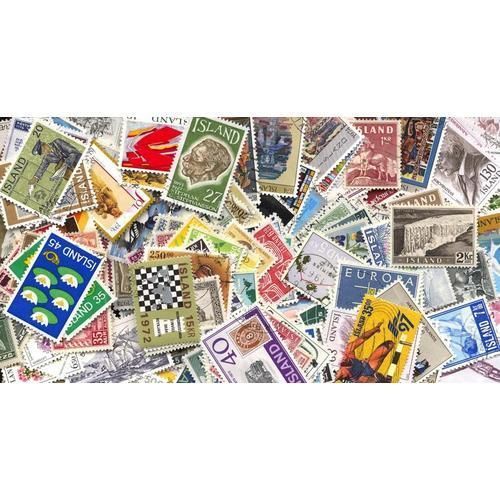 Islande - Lot De 600 Timbres Differents