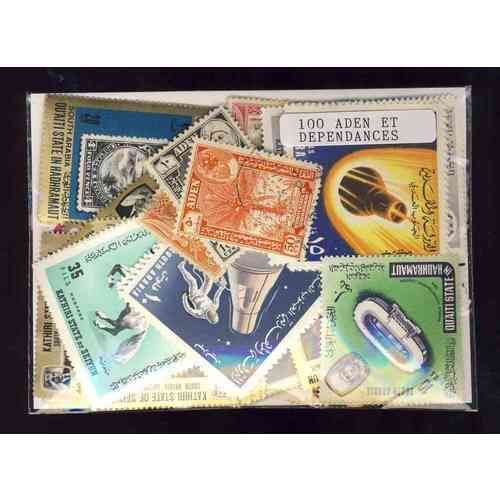 Aden Et Dependances - Lot De 100 Timbres Differents