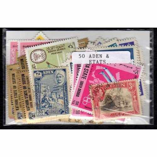 Aden - Lot De 50 Timbres Differents