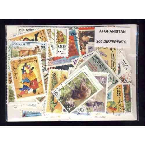 Afghanistan - Lot De 200 Timbres Differents