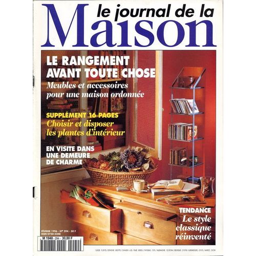 Le Journal De La Maison (Février 1996)  N° 294 : Avec Supplément De 16 Pages
