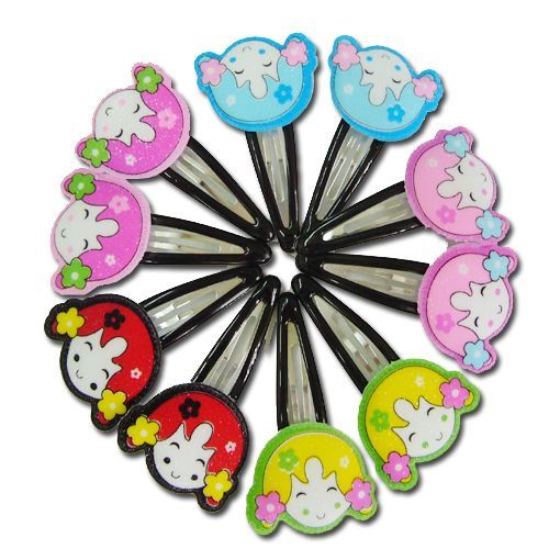 Lot De Barrette Kawaii Anime 5 Couleur N 1
