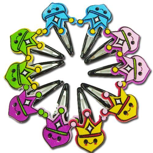 Lot De Barrette Pince Kawaii Anime 5 Couleurs Différents  N 16