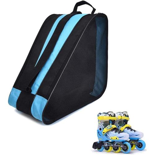 Sac Roller, Patins ¿¿ Roulettes Sac, Sac Pour Patins ¿¿ Roulettes, Sac De Patins ¿¿ Glace Pour Adulte, Sac Pour Patins ¿¿ Glace, Avec Bandouli¿¿Re Et Poign¿¿E, Pour Ranger Les Patins 39 * 38 * 20cm Bleu