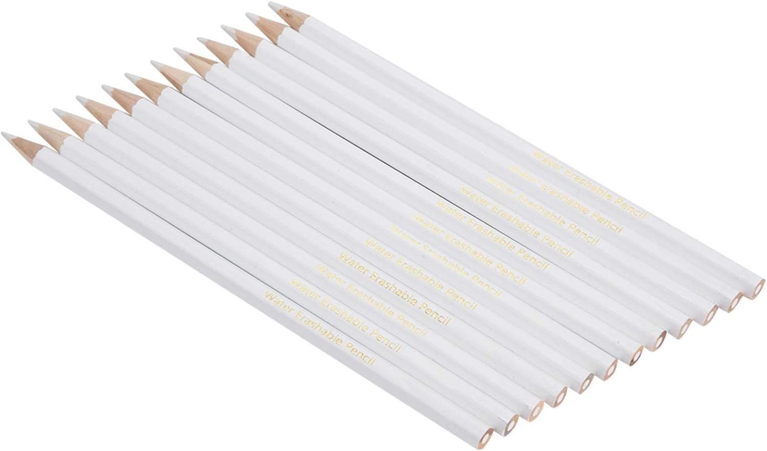 12 pi¿¿ces Blanc Couture Crayon de marquage Tailleurs Craie Crayon Tissu Crayons de marquage couturi¿¿re Outil Pratique Tissu Crayons de marquage