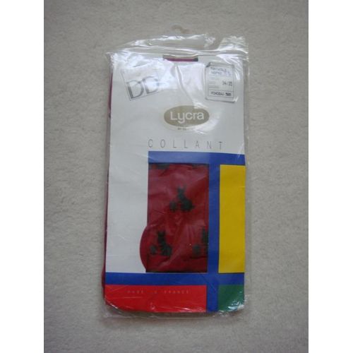 Collants Mousse Rouge Fantaisie Dd - Pointure 34/35