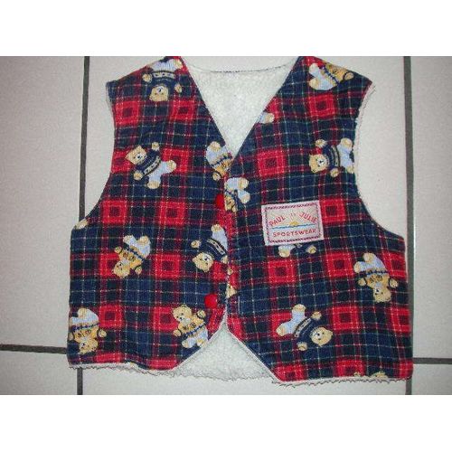 Gilet Bleu Fourré 24 Mois