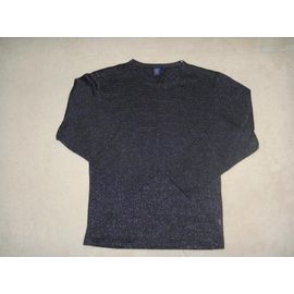 T-Shirt Manches Longues Noir/Argent Creeks - 14 Ans