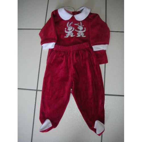 Pyjama 6 Mois 2 Pieces Rouge