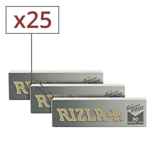 25 carnets de filtres en carton rizla+ perforés