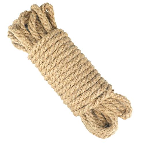 8mm Corde Jute, 10M Corde Chanvre, Corde de Jardin en Chanvre, Ficelle de Chanvre pour Jardin, Bricolage, Décoration