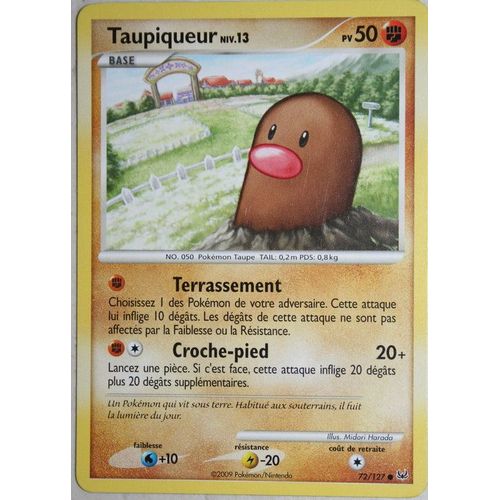 Taupiqueur, Niv 13, 50 Pv, 72/127