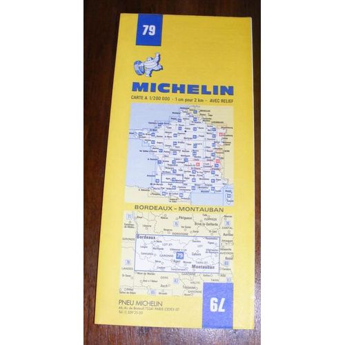 Carte Routière Michelin N° 79  1/200000 :Bordeaux - Mautauban
