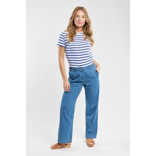 Jean Droit Taille Élastique - Coton Femme Jean M - 40