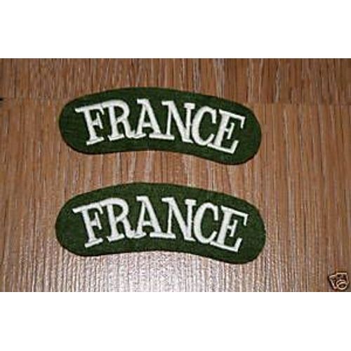 Insigne Tissu Banane France Ww2 (La Paire)