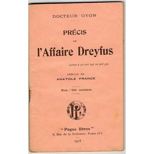 Précis De L'affaire Dreyfus