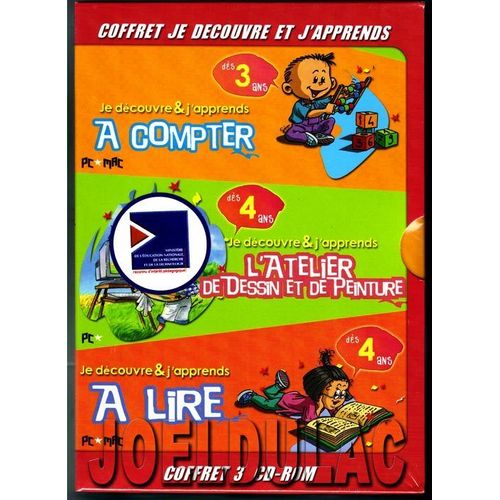 Coffret - Je Decouvre Et J'apprends Acompter - L'atelier De Dessin Et De Peinture - A Lire Pc