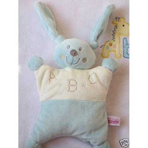 Peluche - Lapin Bleu Et Blanc