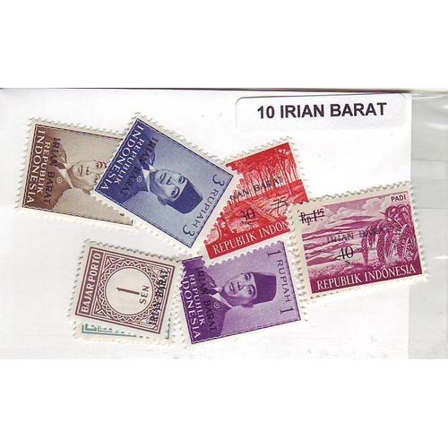 Irian Barat - Lot De 10 Timbres Differents