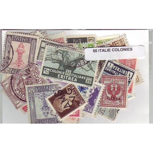 Italie Colonies - Lot De 50 Timbres Differents