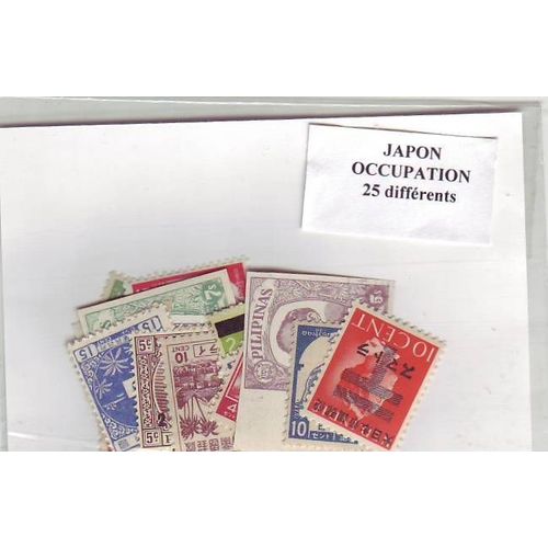 Japon Occupation - Lot De 25 Timbres Differents