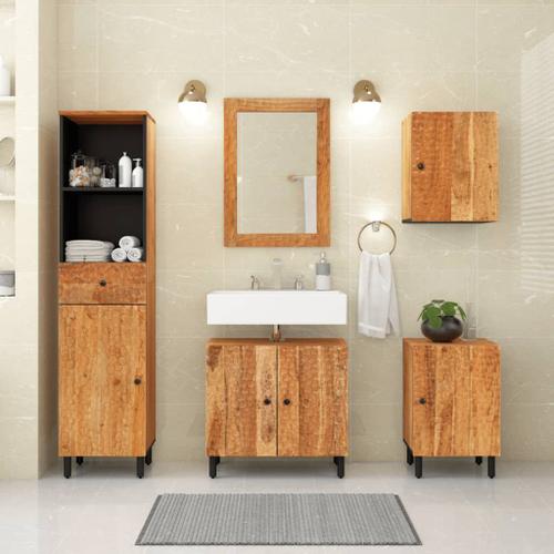 vidaXL Armoire de salle de bain murale 38x33x48cm bois massif d'acacia