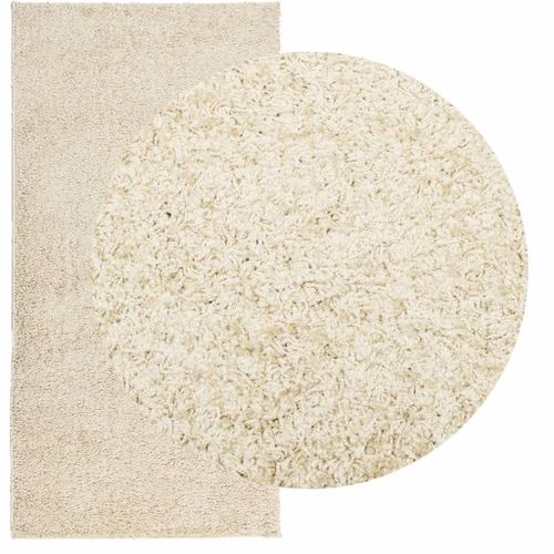 Vidaxl Tapis Shaggy Pamplona Poils Longs Moderne Doré 100x200 Cm