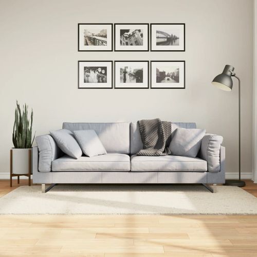 Vidaxl Tapis Shaggy Pamplona Poils Longs Moderne Crème 100x200 Cm