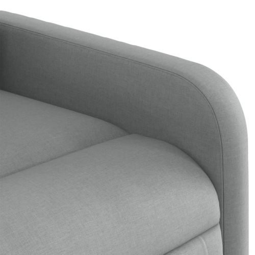 Vidaxl Fauteuil De Massage Inclinable Électrique Gris Clair Tissu