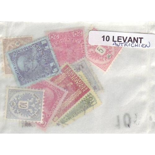 Levant Autrichien - Lot De 10 Timbres Differents
