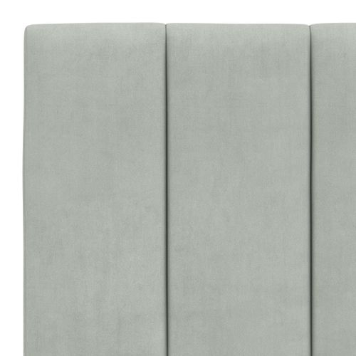 Vidaxl Coussin De Tête De Lit Gris Clair 180 Cm Velours