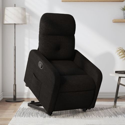 Vidaxl Fauteuil Inclinable Noir Tissu