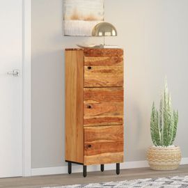 Vidaxl Buffet Haut 40x33x110 Cm Bois Massif D'acacia