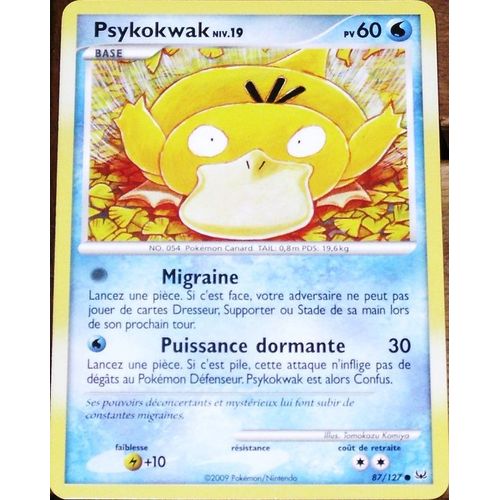 Psykokwak Version Platine - 87/127 Niv 19 - 60 Pv